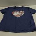 Baseball Shirts Women Baseball Mom Tshirt Baseball Heart Graphic Tee Game Day Gifts Funny Short Sleeve Tops, XXL