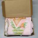 4 Pcs Christmas Stockings Vintage Country Christmas Decoration Pink Bow Xmas Stocking 18 Inch French Toile Cute Large Hanging Xmas Ornament Gift for Tree Fireplace Holiday(Pink Bow)