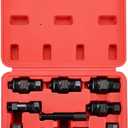 NYXOVA 10PCS Motorcycle Flywheel Puller Set, Universal Flywheel Puller Tool Kit Compatible with Honda, Suzuki, Kawasaki, Yamaha, Ducati, Bosch Motorcycles (Red)