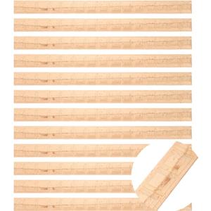 uxcell 12Pcs 15.75" Decorative Wood Trim, Unfinished 3D Wooden Furniture Molding Trim for DIY Craft, Home Wall Cabinet Shelf Window Door (Grid, 30mm)