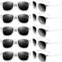 Colorful Party Sunglasses Bulk 20 Packs for Wedding Beach Summer Pool Party Supplies Goodie Bags Stuffers (White)
