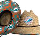 FOCO Men's NFL Team Logo Floral Lifeguard Beach Straw Sun Hat