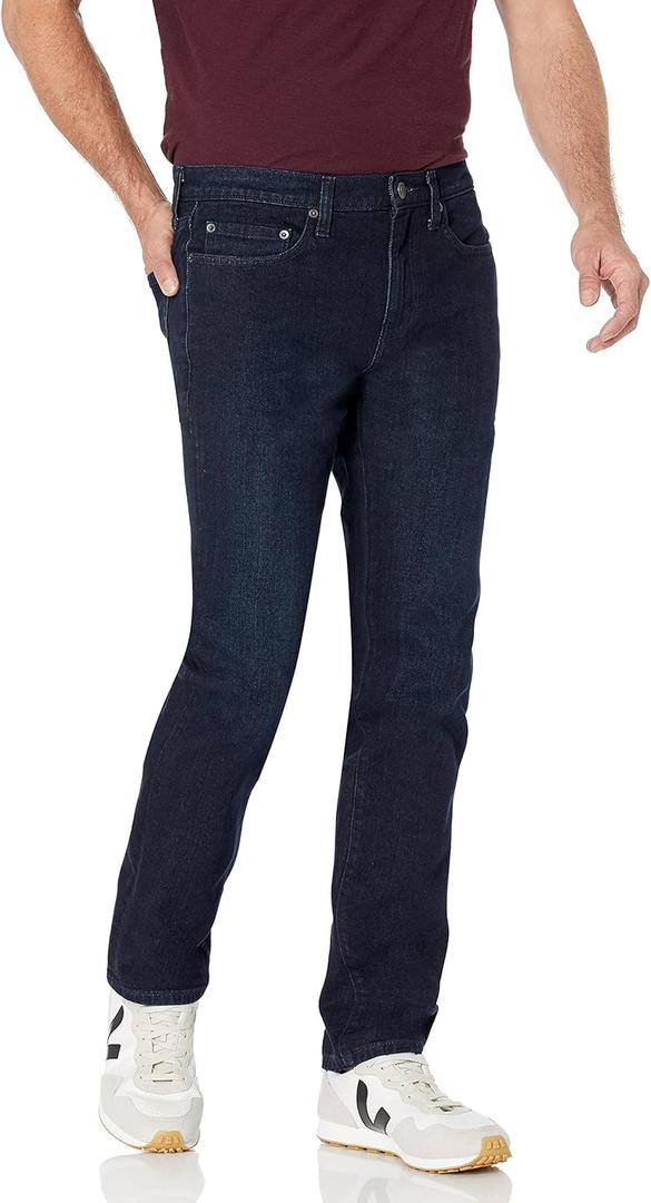 Amazon Essentials Men's Slim-Fit Jeans (36W x 28L, Blue Over Dye)