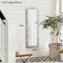 AAZZKANG Mirror Full Length Rectangle Wood Framed Large Wall Mirrors White
