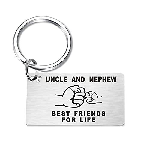 TGCNQ Uncle Gift from Nephew, Uncle and Nephew Keychain, Best Uncle Gifts, Gift for Uncle Birthday Christmas