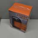 ZAFRO 1500W Portable Ceramic Space Heater for Indoor Use, 3 Modes Thermostat Adjustable, Tip-Over & Overheat Protection, Quiet Personal Heater (<45dB) for Office Desk Bedroom,(Silver)