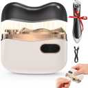 4 in 1 Automatic Electric Nail Clipper, 2026 Upgraded Nail Trimmer Kit with LED Light & Nail Scrap Storage & Professional Slant Edge Nail Clipper, Effortless Toenail Clipper for Seniors, Baby & Adults