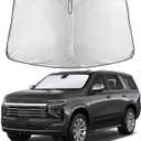 EcoNour Windshield Sunshade Compatible for Chevrolet Tahoe 2021-2024 2025 2026, Sun Visor for Front Windshield & Window Sun Shade Cover, UV Heat Blocker & Protector, Car Accessories