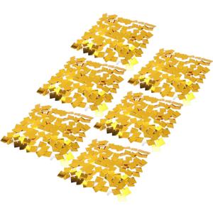 Light Gold Shimmer Wall Backdrop,6Pcs Gold Sliver Sequin Wall Panel Backdrop 11.8 x 11.8inch Sequin Wall Panels Photography Props for Party(Gold)