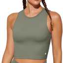 Natural Feelings Nudi Sports Bras for Women Removable Padded Yoga Tank Tops Sleeveless Fitness Workout Crop Tops Size S