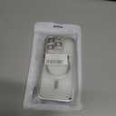 Misscase for iPhone 16 Pro Case with Privacy Screen Protectors,[Camera Lens Protector] Clear Magnetic Luxury Plating Case Compatible with MagSafe Elegant Anti-Scratch Case Cover Silver