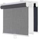 Cordless Light Filtering Roller Shades for Indoor Window,49" W x 72" H,Grey