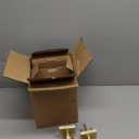 Goldenwarm Gold Door Knobs Interior, Zinc Alloy Square Ball Brushed Gold Privacy Door Knobs for Bedroom, Bathroom,Heavy Duty Interior Door Knob Bulk - Modern & Stylish(6 Pack)