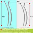 Trampoline Poles Replacement for Skywalker Or Jumpzylla,Galvanized Trampoline Enclosure Pole for Skywalker or Jumpzylla,Replace Parts#4201 4202 4135 OR for Jumpzylla 8ft 10ft&12ft 14ft