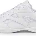 Cheer Shoes for Youth Girls White Cheerleading Athletic Dance Shoes Tennis Sneakers for Competition Sport Training