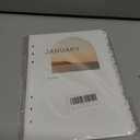 A5 Notebook Divider  12-Month Planner Binder with Customizable Cards, Durable 6-Ring Organizer for Notes, Journaling, and Planning  Compact and Refillable (8.5"*5.5") (Black)