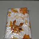 Romanstile Fall Rectangle Tablecloth 60 x 102 Inch,Thanksgiving Autumn Harvest Orange Maple Leaf Table Cloths, Stain Resistant Farmhouse Table Cover for Thanksgiving Holiday Dinner Party