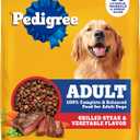 Pedigree Adult Dry Dog Food, Complete Nutrition, Grilled Steak & Vegetable Flavor, 18 lb. Bag (EXP 10/10/26)