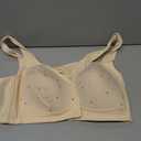 Daisy Bras for Older Women No Underwire Front Closure Comfort Senior Wireless Snap Closing Bra, 44D