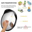 Angooni 16" Convex Driveway Mirror, Upgrade Wide Angle View, Adjustable Blind Spot Mirror, Traffic Mirrors, Security Mirrors Indoor and Outdoor, Parabolic Safety Mirrors
