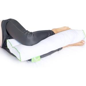 Sleep Yoga Back Sleepers & Side Sleepers, Ergonomically Designed Down Alternative Between & Under Pillow for Knee Support, Hypoallergenic & Washable, 26" x 13" x 3"/One Size White