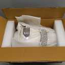 Trupoint Memorials Cremation Urns for Human Ashes, Decorative Burial Urn for Adult Men and Women, Large Chalice White with Silver Lining