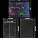 Acrylic Weekly Calendar Weekly Planner for Refrigerator - Clear Set of 2 Dry Erase Board Calendar for Fridge Reusable Planner,Kitchen & Office Planning Board 12"x8" (YCL-006)