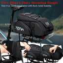 19L Reflective Bike Rack Bag Large Capacity Waterproof Rear Bag with Rain Cover E-Bike Bicycle Accessories Basket Storage Crossbody Saddle Shoulder Rear Seat Luggage Pouch Bag Accesorios Bicicletas
