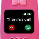 3D Retro Flip Phone Case,Cartoon Cute Kawaii Character Funny Retro Phone Mirror Kids Teens Girls Women Shockproof Soft Silicone Case for iPhone 17 Pro 6.3 inch