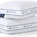 Pacific Coast Gusseted Pillows Queen Size Set of 2, Goose Feather and Down Firm Pillows, Luxury Hotel Collection Bed Pillows for Sleeping, Supportive Gusseted Dsign for Side and Back Sleepers