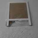 SOFE Small Bulletin Board for Desk, 12"15" Linen Pin Board with White Wood Frame, Cute Message Memo Board with Stand Freestanding, Rustic Vision Picture Board for Home Office School