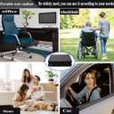Gel Seat Cushion for Long Sitting, Soft and Breathable, Thick Gel Seat Cushion for Back, Sciatica, Hip, Tailbone Pain Relief, Used for The Office, Wheelchair, Car, Recliner, Stadium, Kayak.(Black)