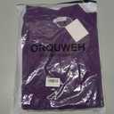 Women's Polo Sweater V Neck Long Sleeve, Pullover Knit Sweaters for Women Lapel Collar (Purple, M)