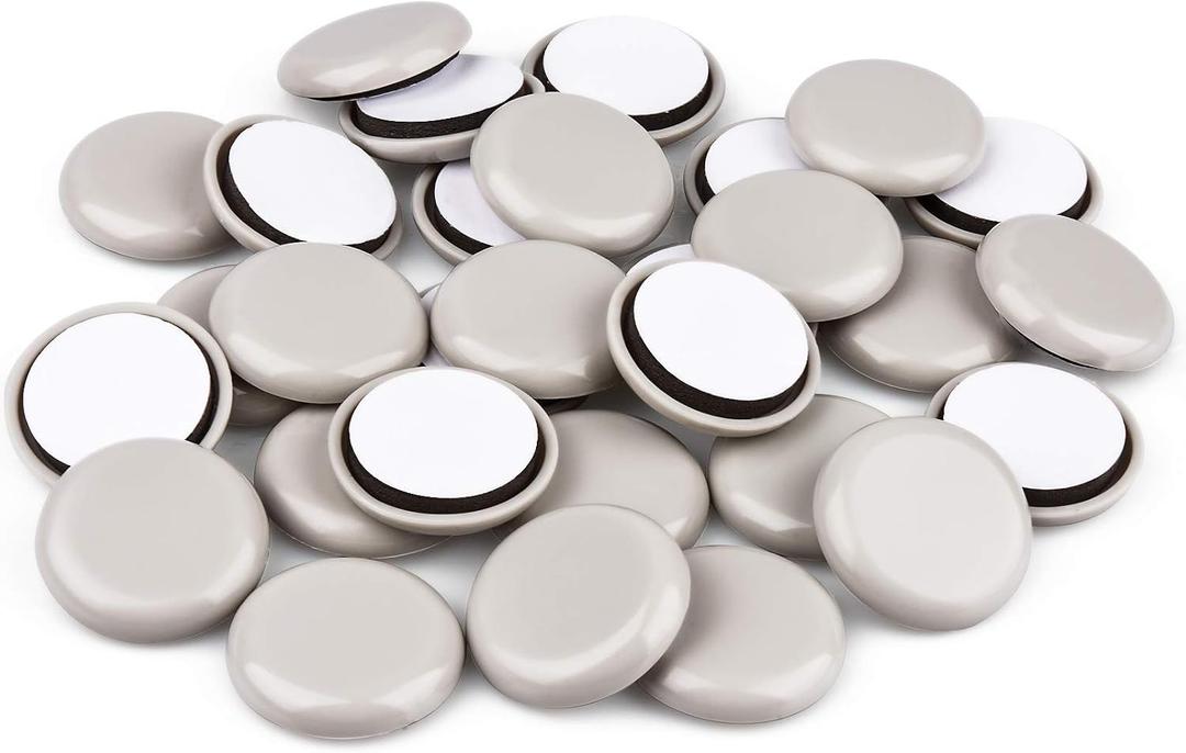 24 PCS Self-Stick Furniture Sliders,1-1/2 Inch Furniture Glides for Carpet,Chair Sliders for Furniture-Adhesive Furniture Moving Pads
