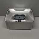 Kastty 4 Gal Dog Water Fountain for Large Dogs,15L Stainless Steel Dog Water Bowl Dispenser Triple Filtration,Ultra Quiet Automatic Pet Water Fountain with Water Level Window and LED Light(FS76)