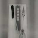 YUSWKO Black Handheld Milk Frother Wand for Coffee, Rechargeable Electric Whisk with 3 Heads 3 Speeds Drink Mixer Coffee Frother For Latte, Cappuccino, Hot Chocolate, Egg