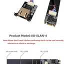 M.2 A E Key to 2.5 Gigabit Ethernet Module for X86 Linux Single Board Computer SBC, i226v 2.5G Ethernet Server NIC, Interface Card10/100/1000/2500 Mbps RJ45 LAN, Support 2230/2280 (M.2 A+E Key, 20CM)
