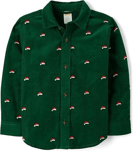 Gymboree Boys and Toddler Long Sleeve Linen Button Up Shirt, Size: 3T