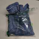 Cicy Bell Womens Cropped Wide Leg Jeans Stretchy High Waisted Trendy Baggy Denim Ankle Pants with Pockets (Blue) Size 8