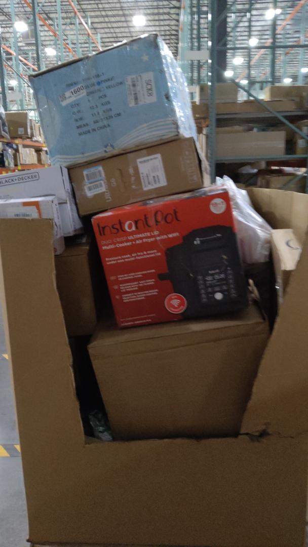 pallet of salvage items