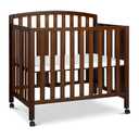 DaVinci Dylan 3-in-1 Convertible Portable Mini Crib, Espresso
GREENGUARD Gold Certified - Folding Baby Crib With Wheels, 4 Adjustable Mattress Heights, Conversion Kit Sold Separately