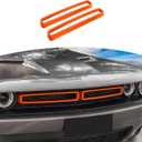 for Challenger Grille Insets Trim Cover Fit for Dodge Challenger 2015-2023 Orange Exterior Accessories 2pcs