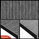 A-Premium Cabin Air Filter with Activated Carbon Compatible with Lexus GS300 2001-2005, GS430 2001-2005, LS430 2001-2006, SC430 2002-2010, Replace# 8713950030