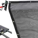 Dump Truck & Trailer Tarp Kit w/ 8' x 16' PVC Double Pocket Mesh Tarp - Manual Hand Crank Cab Level Dump Truck Tarp System to Prevent Load Spillage, DTR Kit w/ 8' x 16' Tarp