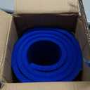 Yoga Mat Premium Non Slip Thick  Extra Comfortable Exercise Mat for Home Workouts, Pilates, Stretching & Gym  Cushioned NBR Foam, Gym Mat with Strap, for Women & Men (74.5 x 40 x 0.6 in, Blue)