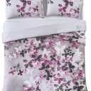 Vince Camuto Lissara Multi Cotton 2-Piece Twin XL Comforter Set, Glam Themed, for Men and Women, Oeko-TEX Certified Confidence