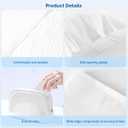 JMU 100PCS Disposable Pillow Case 21" x 30", Tissue/Poly Medical Pillow Covers Sleeves, White