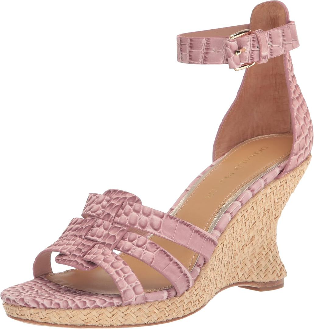 Donald J Pliner Women's Wedge Sandal (8.5, Mauve)