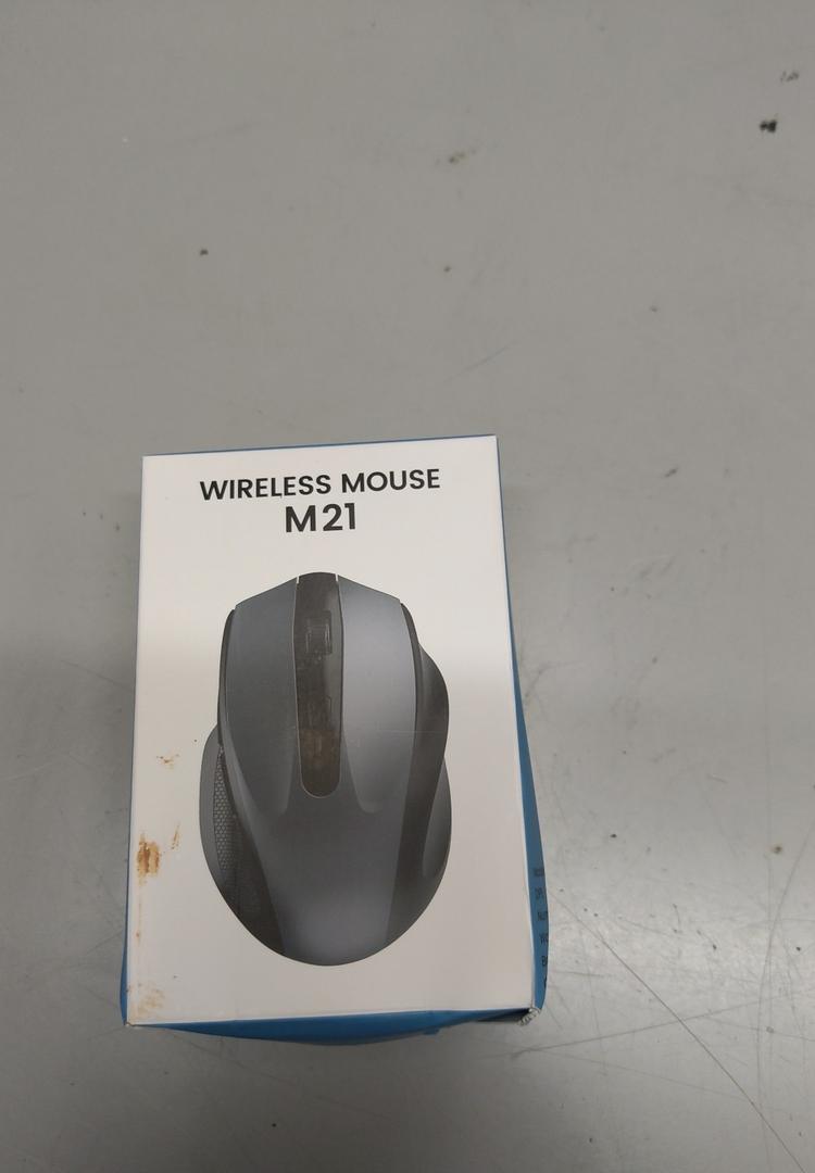 Wireless Mouse for Laptop, 2.4GHz Computer Mouse with USB-A Port &USB-C Adapter, Cordless Office Mice with 6 Buttons & 3 Level DPI for Small to Medium Hands, Work with PC, Desktop, Tablet - M21