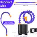 Submersible Water Pump - DC 25W 400GPH 1500L/H with Water Pipes & 5.2ft High Lift - for Water Table Aquarium, Pond, Hydroponics, Fountain